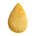 thumbnail image 1 of Cojín decorativo con diseño de hojas, almohada 3D cómoda y estética para el hogar. Amarillo L bordado, 1 of 9