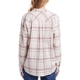 thumbnail image 2 of Weatherproof Vintage Women's Long Sleeve Button Down Flannel Shirt (US, Alpha, Large, Regular, Regular, Pink), 2 of 6