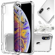 STORM BUY Phone Case Compatible for [ iPhone XR ], Crystal Clear Hard Back Cover with 4 Corners Shockproof Protection Clear Case for iPhone XR, 6.1 inches-CL