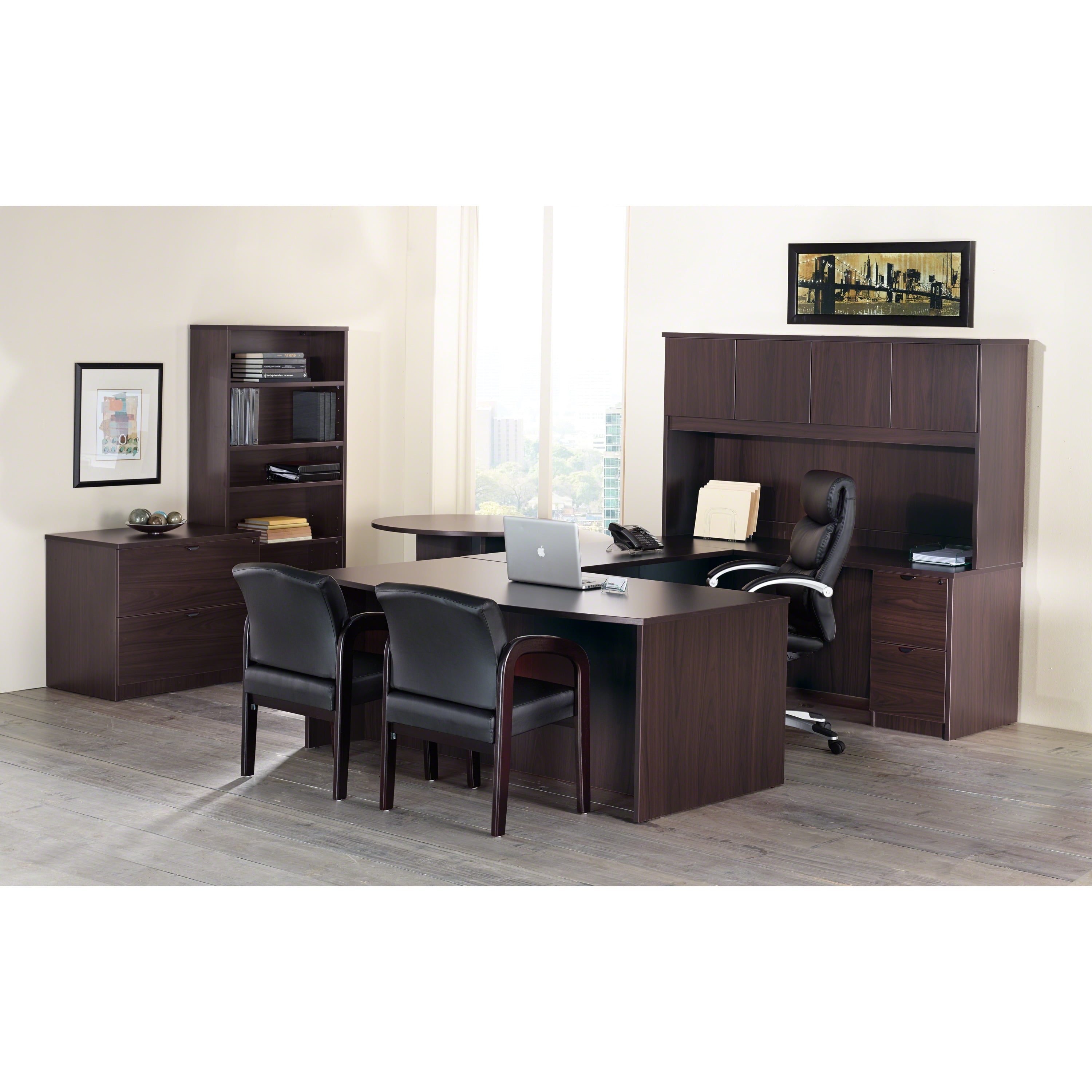Lorell, LLR79048, Prominence 79000 Series Espresso Lateral File, 1 Each
