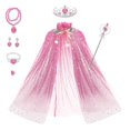 thumbnail image 1 of 7 piezas de disfraces de capa de princesa para fiesta de niña, 1 of 5