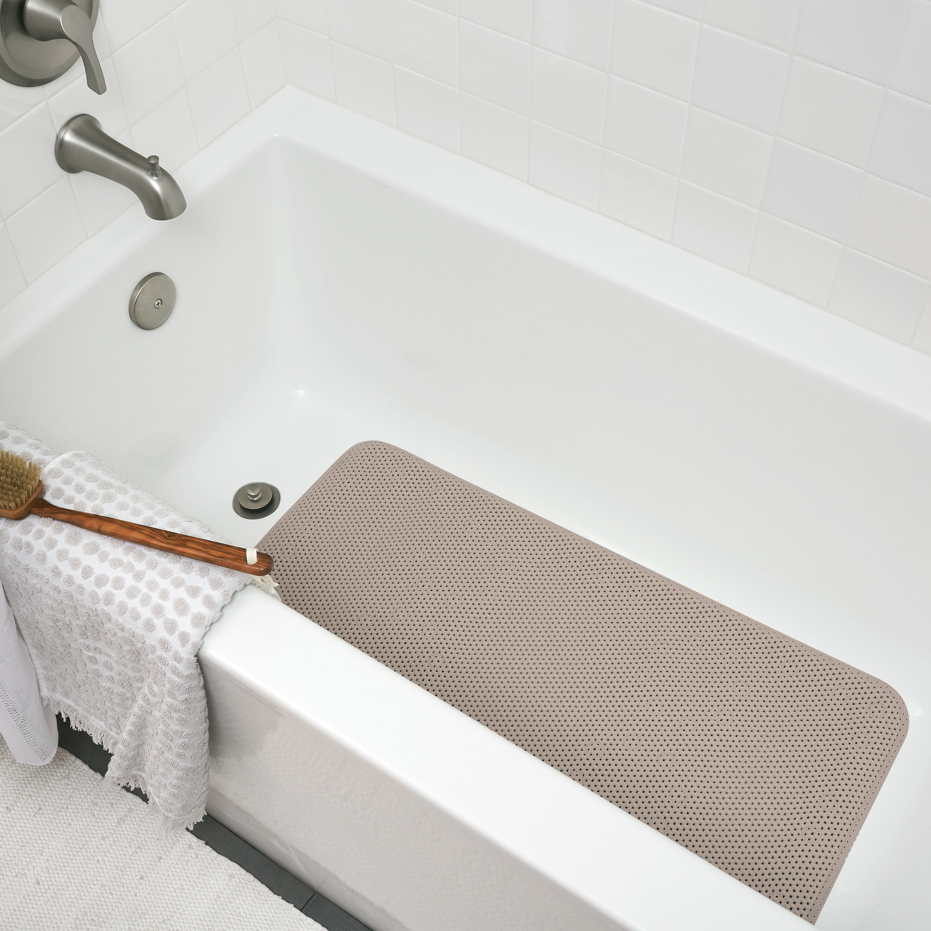 Short Bath Mat for Refinished Tub