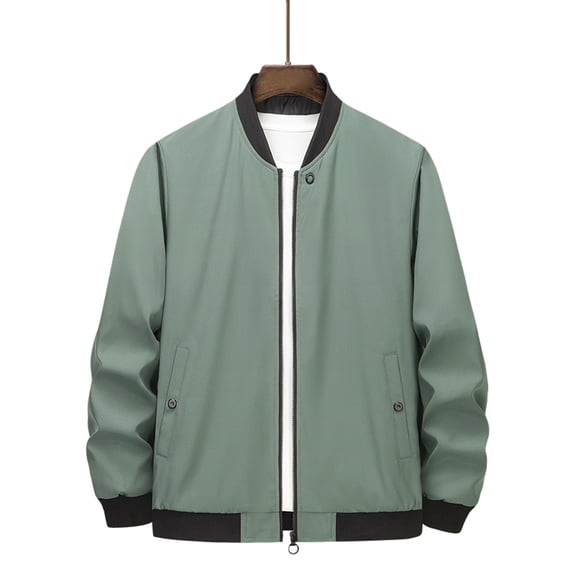 Vedolay Cardigan Sweaters for Men Long Sleeve Knit Open Front Fall Sweater Outwear Green,2XL