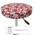 thumbnail image 4 of Lsque Red Hawthorn Round Bar chair cushion covers Velvet Fabric Premium Comfort Protects from Scratches and Stains for 14-17 Inch Chair- 14 inch, 4 of 7
