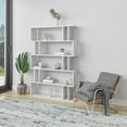 thumbnail image 5 of Ada Home Decor Berwyn Multiple Tier Open Shelf Modern Bookcase, White, 5 of 7