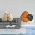 thumbnail image 2 of CarpNettore Hugging Pear Ceramic Book Stand And Modern Wall Clock Decorative Ornament Fine Workmanship Bookshelf Art Gift for Home Bedroom Bathroom Restaurant, 2 of 8