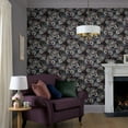 thumbnail image 2 of Laura Ashley Honnington Peonies Blackberry Purple Wallpaper, 2 of 4