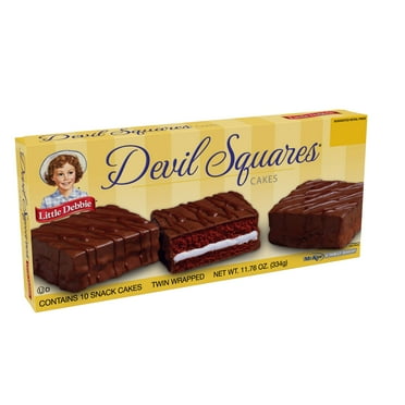 Little Debbie Devil Sqaures Snack Cakes, 11.76 oz (10 count)