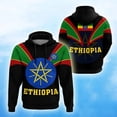 thumbnail image 2 of Sudadera con capucha con estampado 3D de la bandera de Etiopía y el emblema del león para hombre, ropa informal de calle, sudaderas con capucha de manga larga, 2 of 5