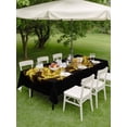 thumbnail image 4 of Outdoor Tablecloth with Umbrella Hole for Patio/Picnic/Party/Camping, Dragon Flames Waterproof Table Cloth Rectangle Table Cover Washable, Yellow Dragons Abstract Modern Art (60"x 84"), 4 of 8