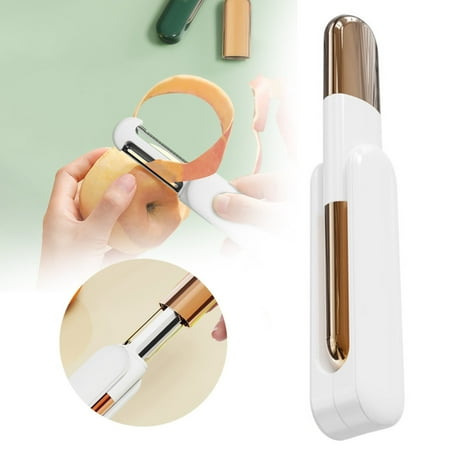 

Clearance Three in one multifunctional rotary peeling knife white Multifunctional Paring 360 ° Rotation Peeler Multifunctional Vegetable Peeler Handheld Shredder Cutter Grater Slicer for Fruits