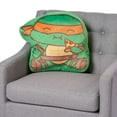 thumbnail image 3 of Teenage Mutant Ninja Turtles Pizza Mikey Nickelodeon Kids Travel Cloud Pillow, 15 inches, 3 of 4