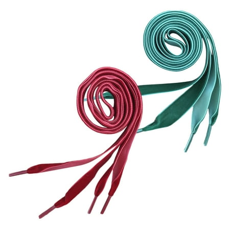 

2 Pairs Shoe Laces Flat Shoe Lace Dark Red Shoelaces Shoe Lace Bundle Wide Shoestring Brown Shoe Wide Shoelaces