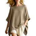 thumbnail image 2 of Bixock Women's Maternity Tops 3/4 Sleeve Pregnant Tops for Plus Size Women Crew Neck Blouse Soft Breathable Maternity Shirts Comfortable Maternity Clothings, 2 of 5