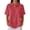 Red #002, variant on Women's Waffle Knit Polo Shirt Plus Size Friendly Color Block Striped Collared Short Sleeve Loose Fit Vacation Casual Summer Tops 2026, S