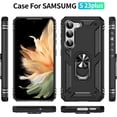 thumbnail image 5 of for Samsung Galaxy S23 Plus 5G Case: [360° Rotatable Hidden Stand] TPU and Hard PC Shock Absorption Case Full Body Protection Anti-Skid Case for Galaxy S23+ 6.6'' - Black, 5 of 13