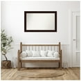 thumbnail image 4 of Amanti Art Custom Framed Wall and Bathroom Mirror (30.25 x 47.25 in.), Coffee Bean Brown Frame, 4 of 7