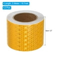 thumbnail image 2 of Uxcell 2Pcs Reflective Tape 2"x16 Ft Waterproof Reflective Tape Gold Yellow, 2 of 7