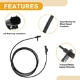 thumbnail image 4 of Unique Bargains ABS Wheel Speed Sensor No.9069050801 Rear Left ABS Sensor Anti-lock Braking System Sensor for Mercedes-Benz Sprinter 2500 2010-2018, 4 of 7