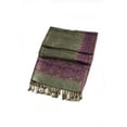 thumbnail image 2 of Sakkas Border Pattern Layered Reversible Woven Pashmina Shawl Scarf Wrap Stole - Green Purple - One Size, 2 of 4