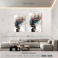 thumbnail image 4 of Elephant Stock The Edge Wall Art - Vertical Multi Panel Canvas - Living Room Wall Decor - Fashion And Beauty Multi Panel - Gray And Gold Decor By Ashvin Harrison - 48" x 74", 4 of 8