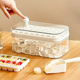 thumbnail image 5 of DEKAXID - Bandeja de silicona para cubitos de hielo con tapa y recipiente de almacenamiento, diseño de liberación con una sola pulsación, molde para hacer hielo fácil de desmoldar, ideal para, 5 of 7