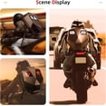 thumbnail image 3 of Gelrova Knight LED Motorcycle Backpack, Hard Case Riding Backpack DIY Motorbike Luggage Laptop Bag Waterproof, Large Size 19inch, 3 of 8