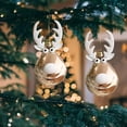 thumbnail image 3 of Adornos de Navidad Baoblaze 2 piezas colgante de alce 8 cm, 3 of 9