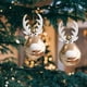thumbnail image 3 of Paquete de 4-5 Unidades, 2 Uds., Bolas de árbol de Navidad, Lindo Alce Colgante, Adorno para El Hogar, Decoración, Alce 1 4 piezas Sunnimix Bolas colgantes de árboles, 3 of 8