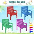 thumbnail image 5 of Resenkos Outdoor Solid Fir Wood Chair with Inclined Backrest, Outdoor Dining Chair for Outside Patio, All Weather, Porch, Garden, Poolside, 5 of 7