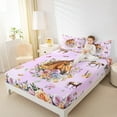 thumbnail image 4 of Erosebridal Rainbow Floral Bed Sheets Twin,Farm Horse Bedding Twin Size,Western Cowgirl Sheet Set Twin,Microfiber Bedroom Decor，3 Pieces, 4 of 8