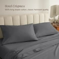 thumbnail image 4 of Bare Home Percale Weave Pillowcase Set - 100% Organic Cotton - Standard, Gray, 4 of 8