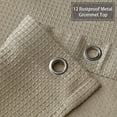 thumbnail image 4 of Yesfashion Shower Curtain, Hotel Quality Waffle Weave Textured Fabric Washable Shower Curtains for Bathroom, 4 of 7