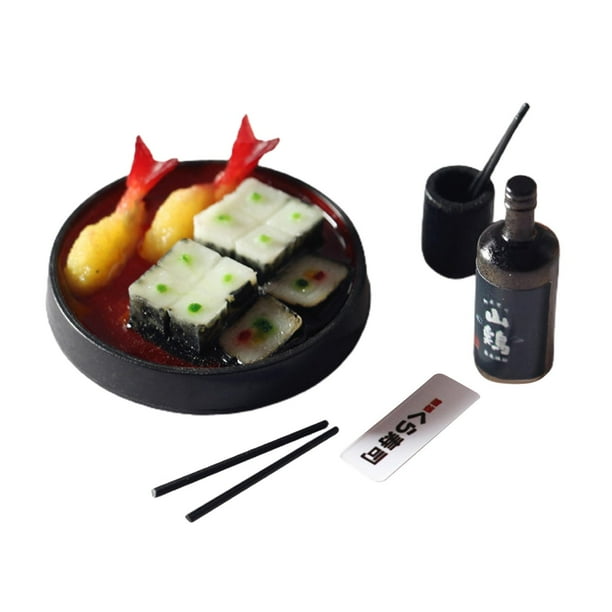 Juguete de comida para casa de muñecas para niños - Juguete educativo temprano - Juego de comida en miniatura rojo