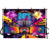 8x6ft Retro Back to 80s Themed Party Decorations Banner Photo Studio Booth Background Hip Hop Disco Backdrops for Photography