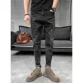 thumbnail image 4 of Pantalones vaqueros ajustados de tubo para hombre, pantalones vaqueros ajustados y ajustados, pantalones vaqueros negros para hombre, novedad de 2025 en ropa vaquera de gran tamaño para otoño, 4 of 5