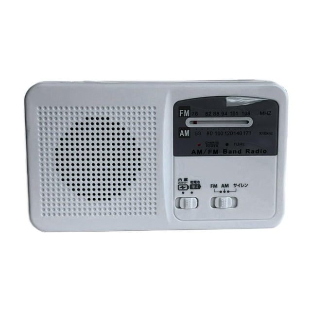 Esquirla Radio Portable d'Urgence AM/FM, Énergie Solaire à Manivelle, Radio Météo avec LED