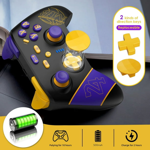 Switch Controller for Nintendo Switch/OLED/Lite/PC/IOS/Android, UHM Wireless Switch Pro Controller with Dual Vibration Programmable Turbo 6-axis Gyro Switch Controller for Nintendo Switch/OLED/Lite/PC/IOS/Android, UHM Wireless Switch Pro Controller with Dual Vibration Programmable Turbo 6-axis Gyro