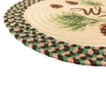thumbnail image 5 of Rivers Edge Products Pinecone Braided Rug, 26 Inch Oval Shaped Indoor Area Rug, Use for Bedroom Rug or Kitchen Rug, Circle Rug, Round Rug, Oval Rug, Cabin Decor, Pinecone, 5 of 7