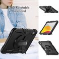 thumbnail image 4 of Case for iPad (A16) 11th Gen 2025/ iPad 10th Gen 10.9 Inch 2022 with Screen Protector, 360 Degree Rotating Kickstand Hand Strap Shockproof Cover with Shoulder Strap, Black, 4 of 7