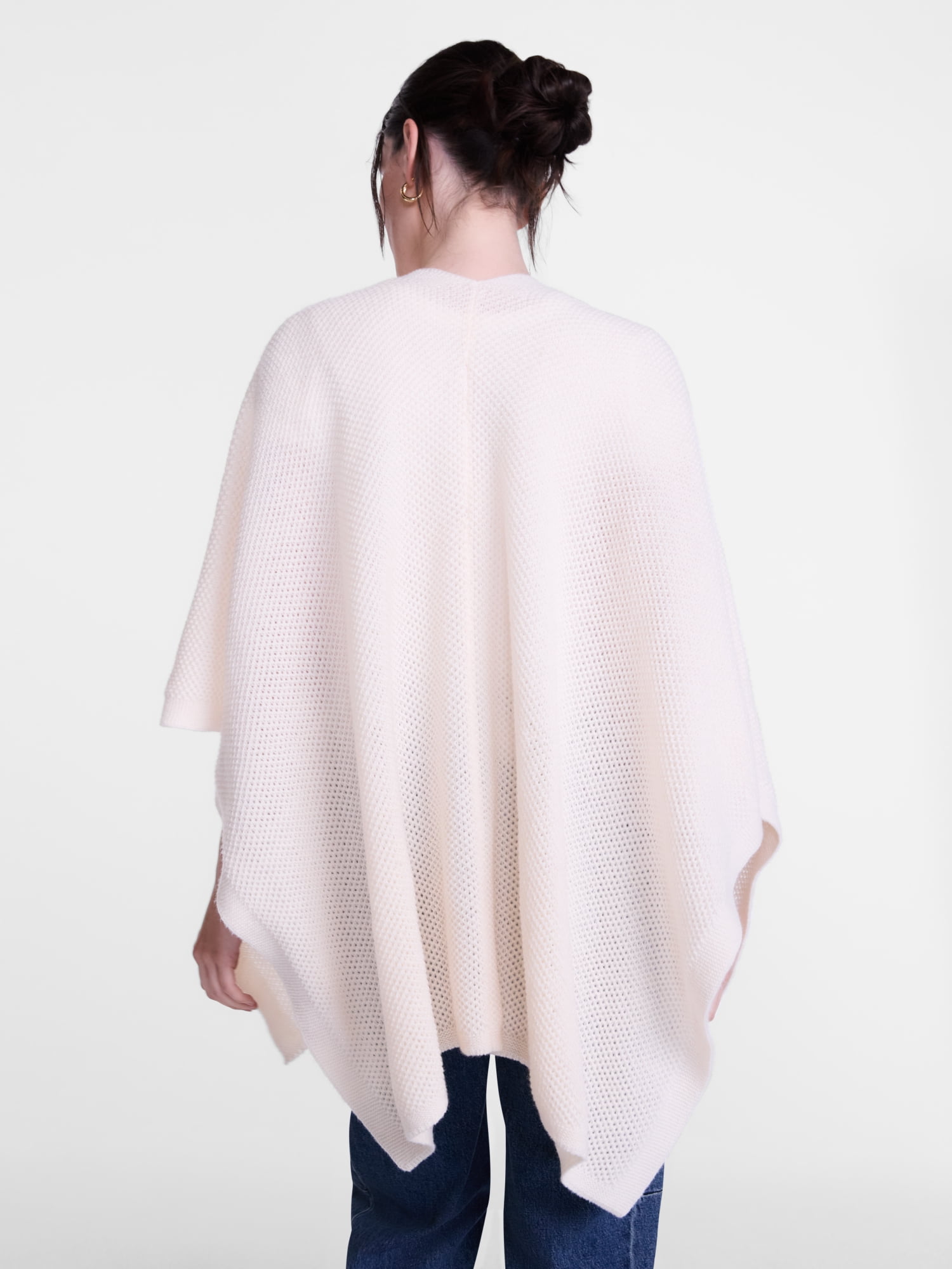 Scenario Women's Textured Knit Ruana