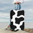 thumbnail image 4 of Uemuo Cow Print Black White Printed Washable Luggage Cover - Fashion Suitcase Protector Fits 18-32 Inch Luggage -X-Large, 4 of 9