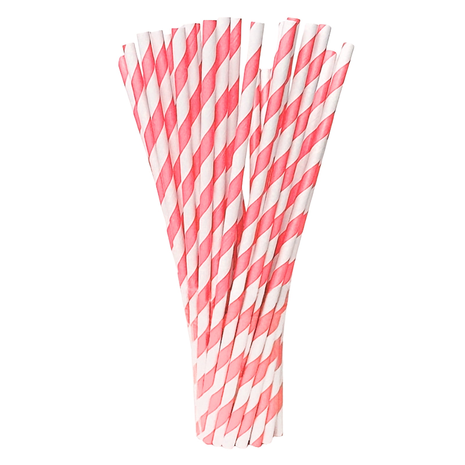 Colorful Paper Straws Disposable Biodegradable Decorative Drinking Straws for Party Beverage Dessert Cocktails and Bar Supplies Assorted Styles 100 Count