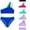 one shoulder swimsuit girls-Blue, variant on RTKFRFLM Girls 2-Piece Bikini Swimsuit One Shoulder Color Block Bathing Suit High Waisted Swimwear with Removable Pads for