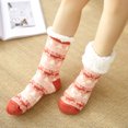 thumbnail image 1 of Womens Slipper Fuzzy Socks Non Slip Winter Warm Soft Fluffy Cozy Fleece Lining Home Socks,Color15, 1 of 9