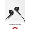 thumbnail image 6 of JVC HAF17MB Earbud Headphones with Mic and Remote - Black, 6 of 7