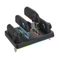thumbnail image 1 of Base de carga para Nintendo Switch 2 Joy-Cons - Estación de carga para hasta 4 controles de Switch con iluminación RGB, indicadores LED y alertas audibles, puerto Type-C, 1 of 7