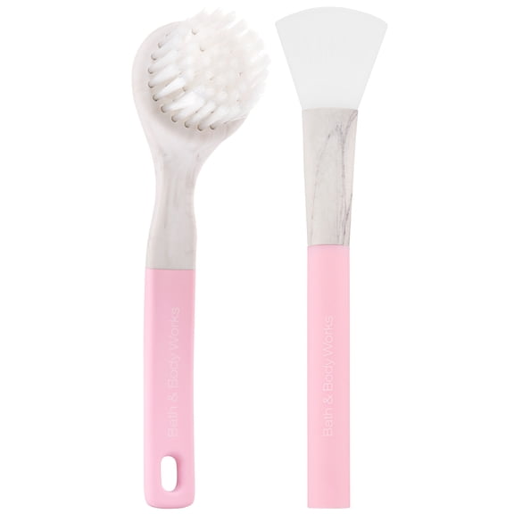 Bath and Body Works MARBLE and PINK Facial Brush Set
