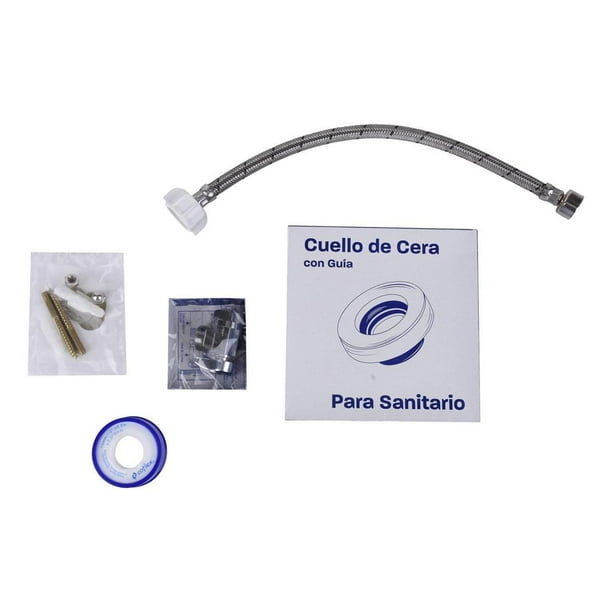 Instalación Sanitario Coflex Cuello Cera Gris Pb104