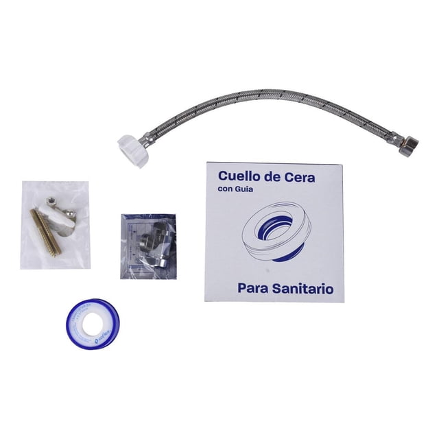 Instalación Sanitario Coflex Cuello Cera Gris Pb104